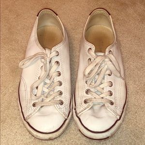 Converse’s Jack Purcell white leather sneakers